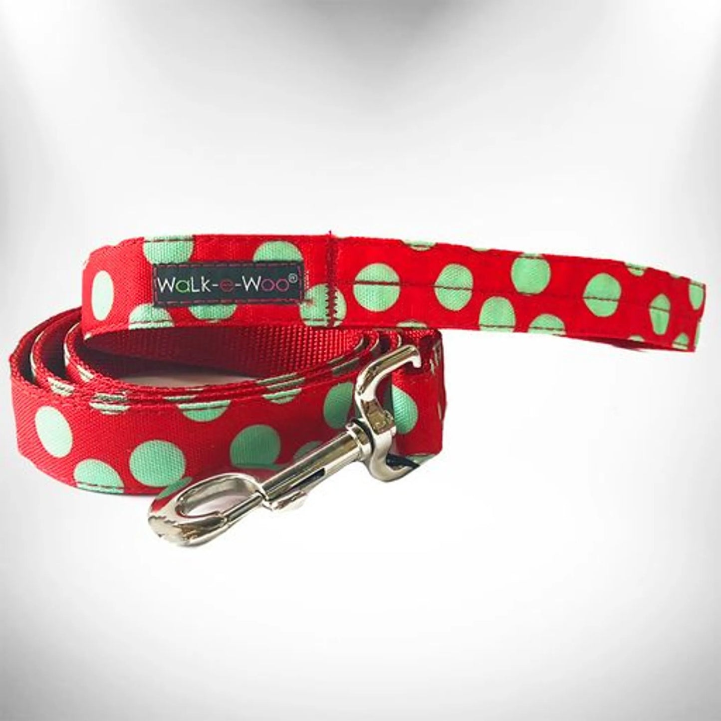 Walk-e-Woo Vibrant Red Polka Dot Dog Collars