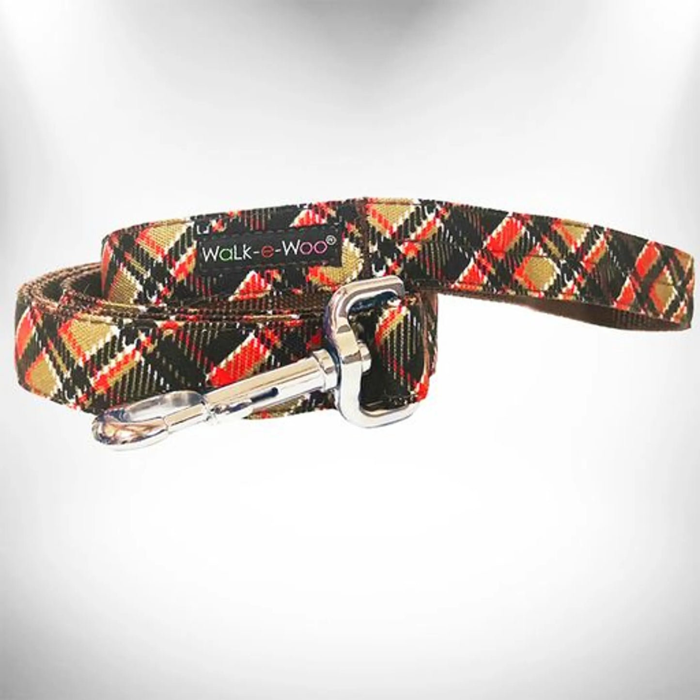 Walk-e-Woo Stylish Durable Plaid Dog Collar