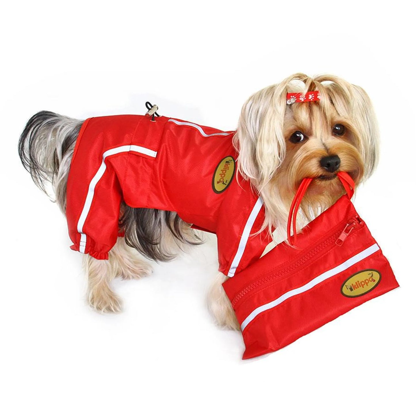 Klippo Pet Stylish Dog Raincoat for Small Breeds