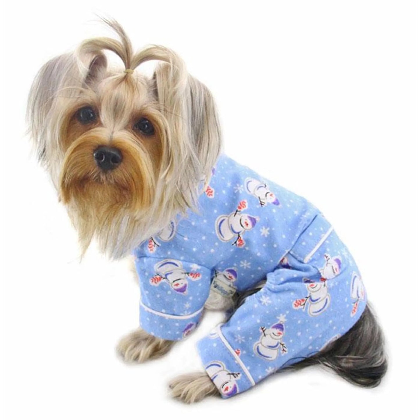 Klippo Pet Snowman Print Dog Pajamas XS