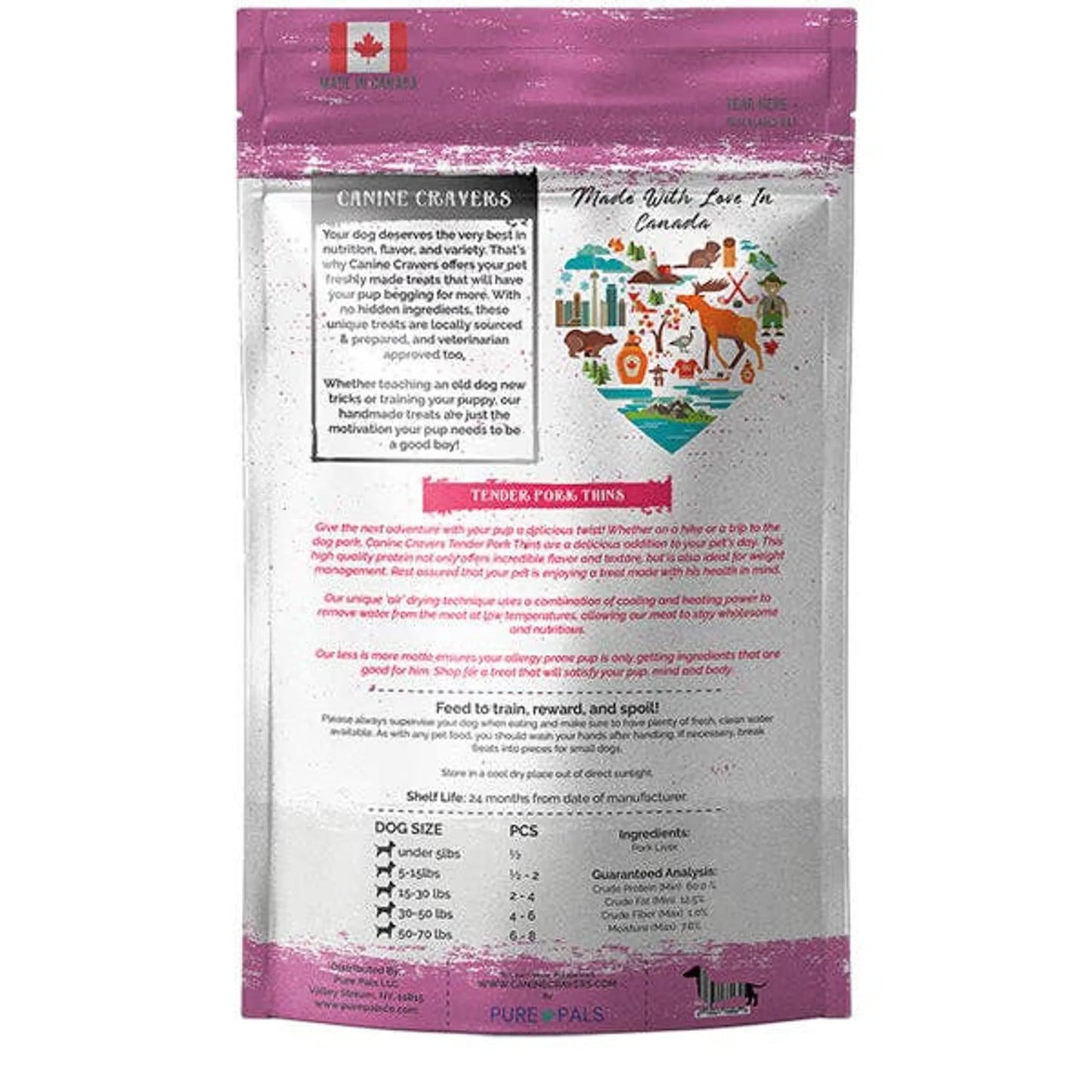 Pure Pals Delicious Pork Pet Treats 5.3oz