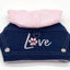 Denim Hoodie "Love" Harness Vest - Your Pet Connection