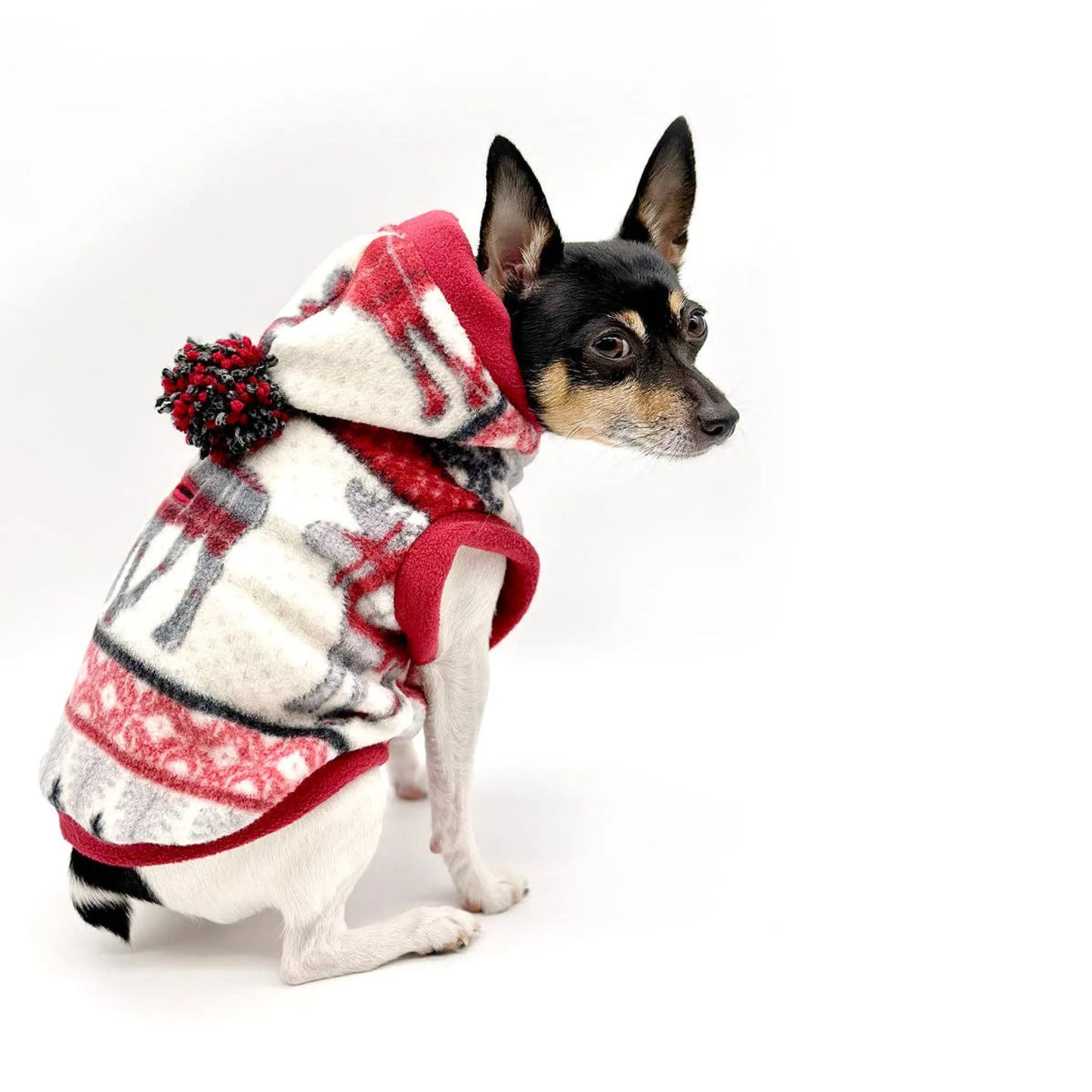 "Through the Woods" Luxe Fleece Blanket Hoodie w/ Pom Pom - Your Pet Connection