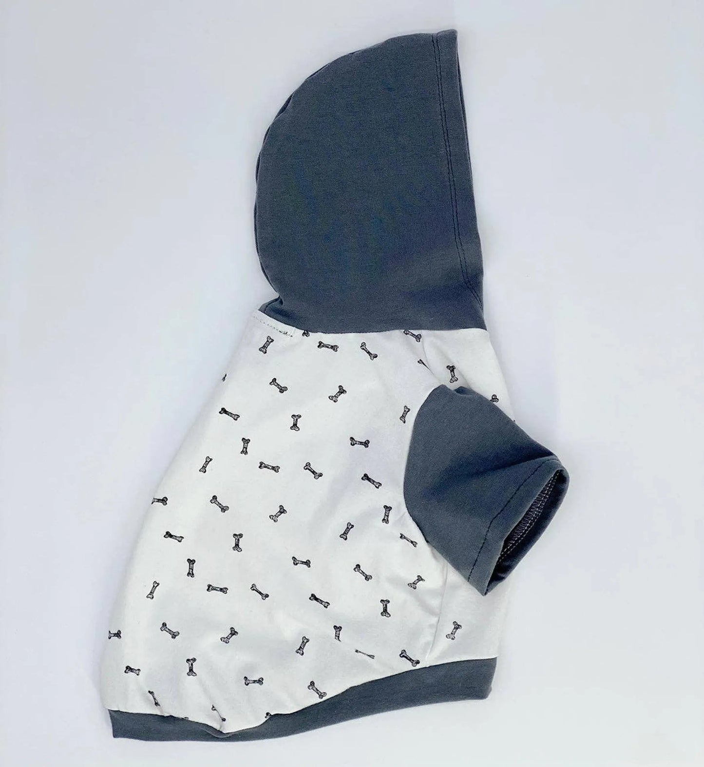 DoggieCoutureNY Cozy Bone Print Dog Hoodie X-Small