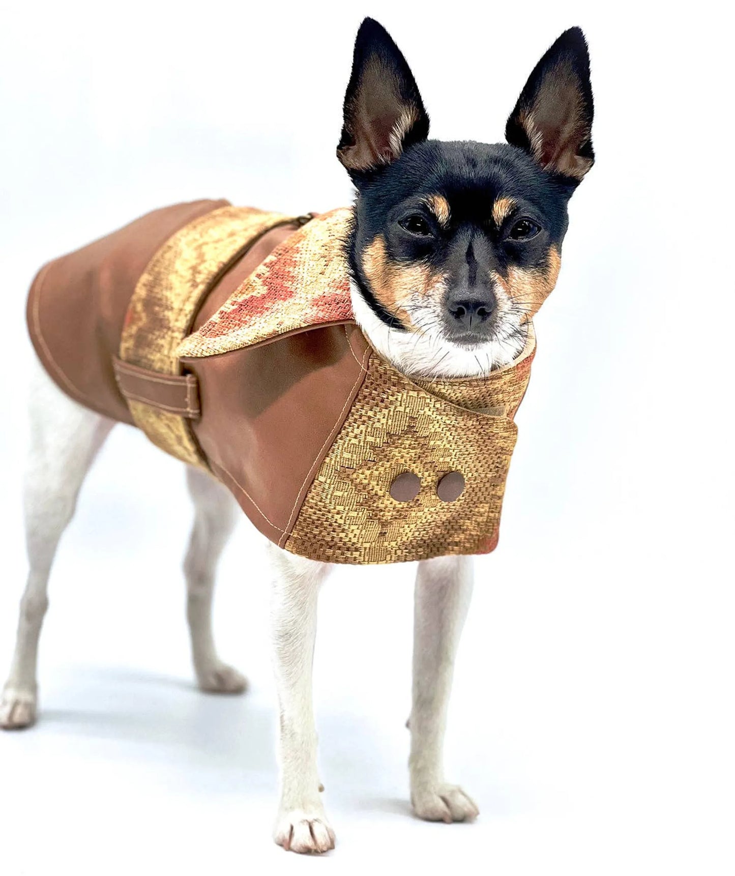 DCNY Vegan Faux Leather Southwest Coat - Your Pet Connection