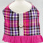 Pink Plaid Harness Vest with Ruffle Trim - Your Pet Connection