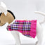 Pink Plaid Harness Vest with Ruffle Trim - Your Pet Connection