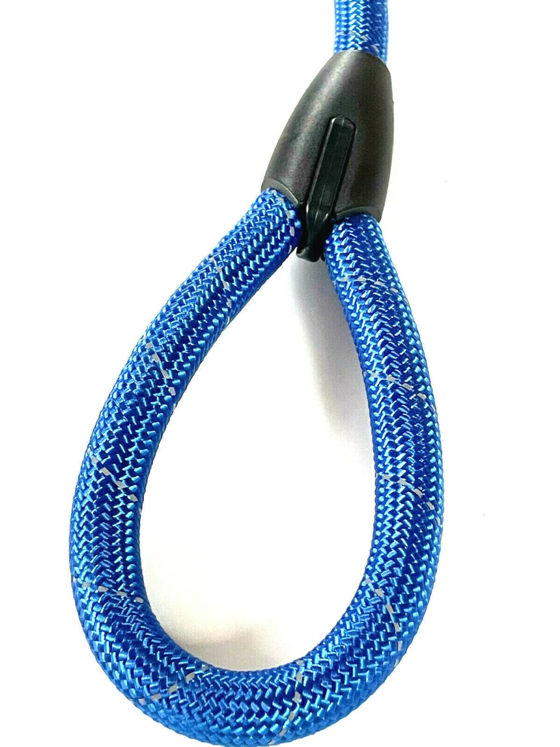 Large Dog Leash Rope Heavy Duty Reflective Nylon Material Excellent 3ft Size Blue - Your Pet Connection