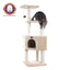 Real Wood 3 Levels Cat Tower for Kittens 48 Height Beige - Your Pet Connection