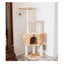 Real Wood 3 Levels Cat Tower for Kittens 48 Height Beige - Your Pet Connection