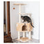 Real Wood 3 Levels Cat Tower for Kittens 48 Height Beige - Your Pet Connection
