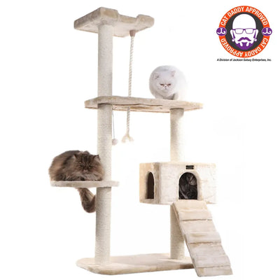 Armarkat Natural Sisal Scratching Cat Tree 58 Height BGE - Your Pet Connection