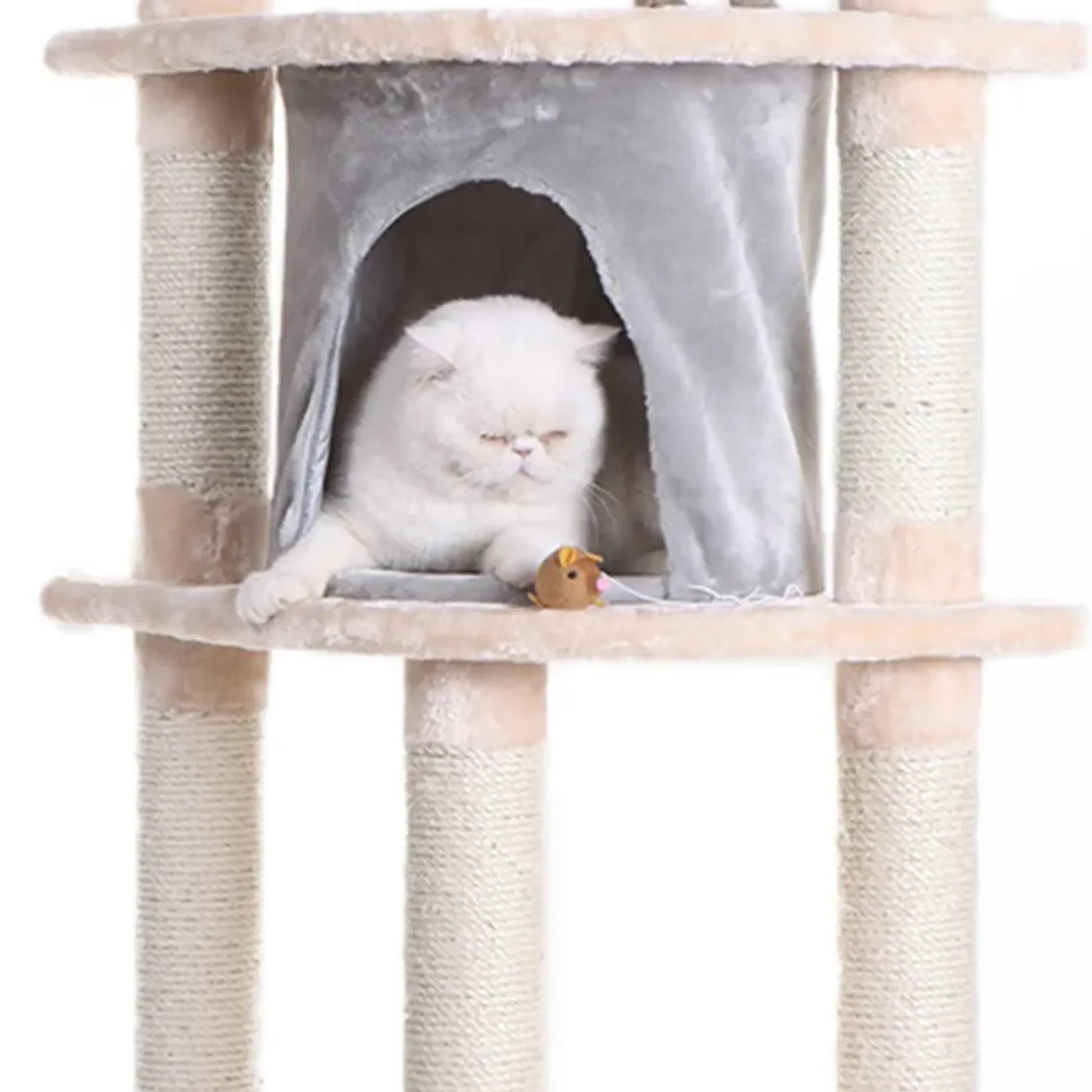 Armarkat 64" Real Wood Cat Tree W Sractch Sisal Post - Your Pet Connection