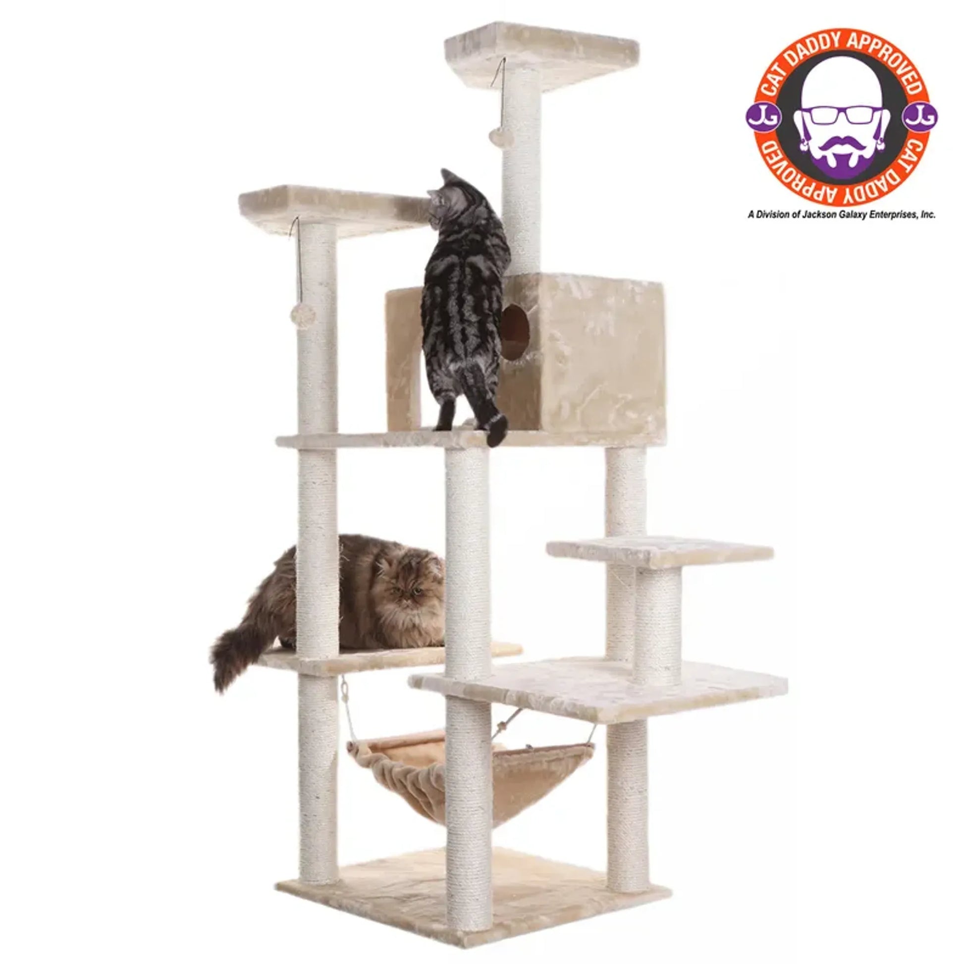Armarkat Real Wood 72" Beige Cat Tree SratchIng Post A7202 - Your Pet Connection