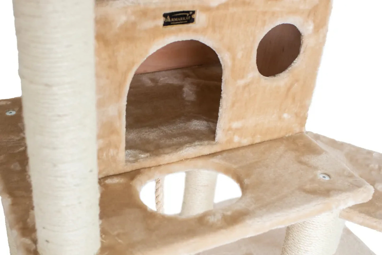 Armarkat Real Wood 72" Beige Cat Tree SratchIng Post A7202 - Your Pet Connection