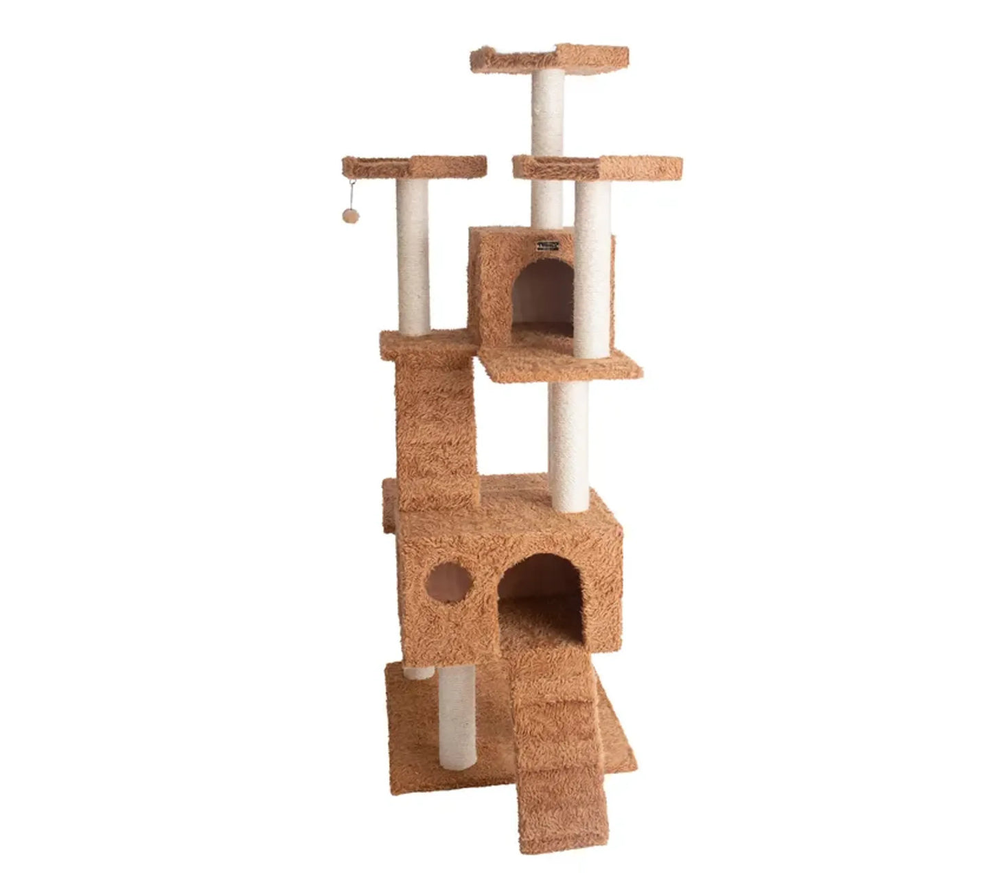 AeroMark Luxurious Cat Tree with Playhouses 74 Inch