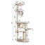 74 " H Real Wood Cat Tree With Cured Sisal Posts A7463