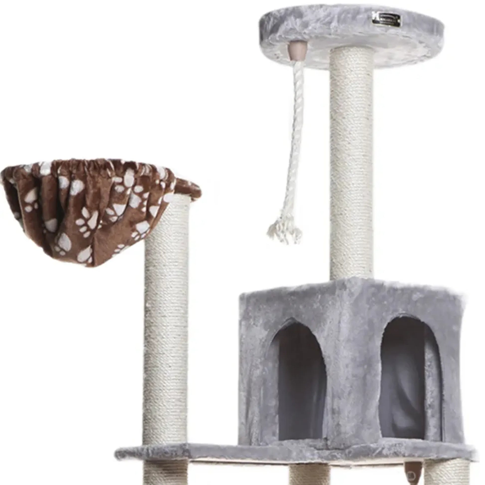 Real Wood Cat Climber Play House With Playhouse, Basket - Your Pet Connection