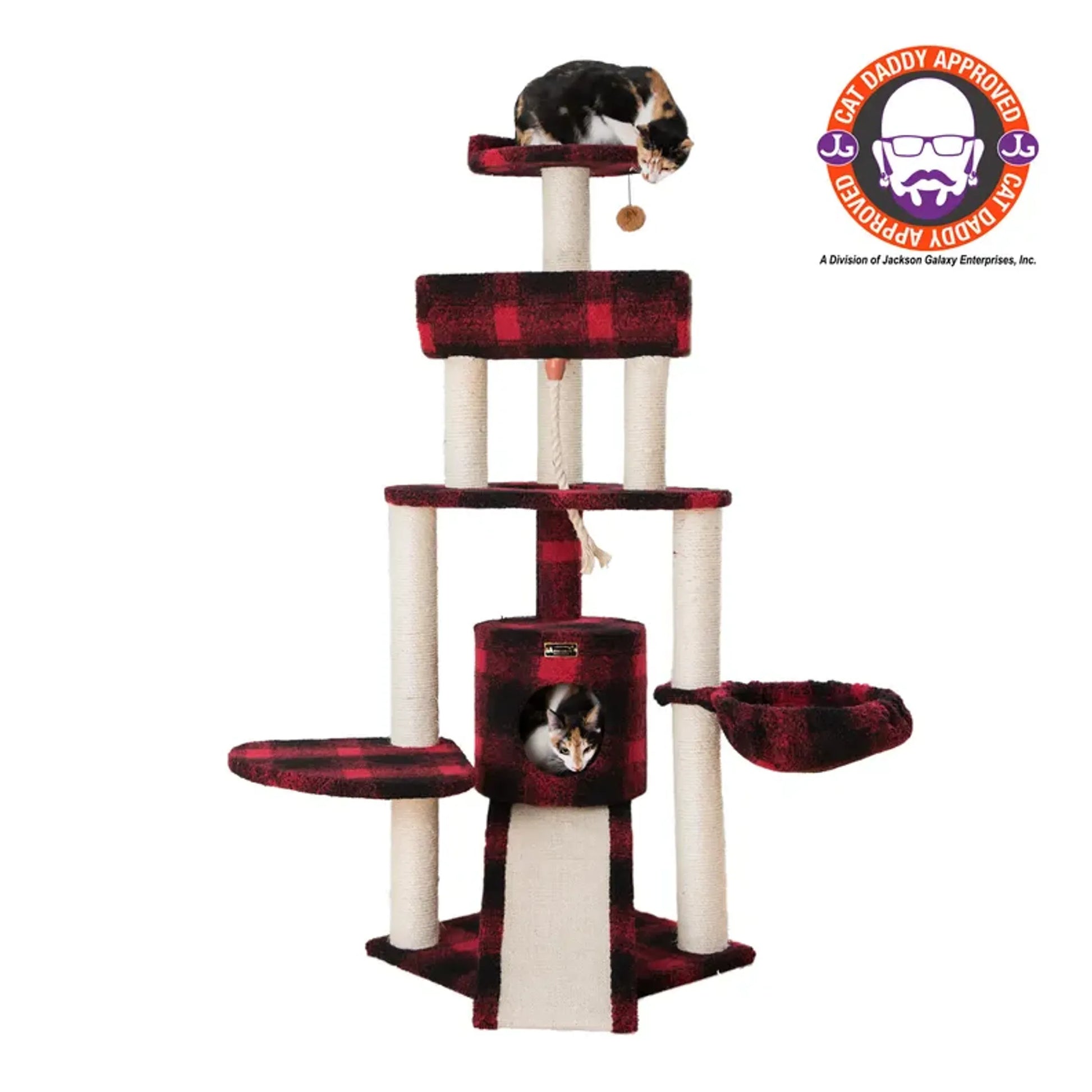 Armarkat Real Wood Spacious Thick Fur Cat Tower W Lounge - Your Pet Connection