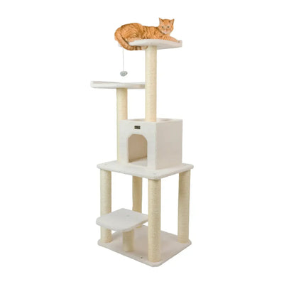 Real Wood B6203 Classic Cat Tree Five Levels Cat Condo - Your Pet Connection