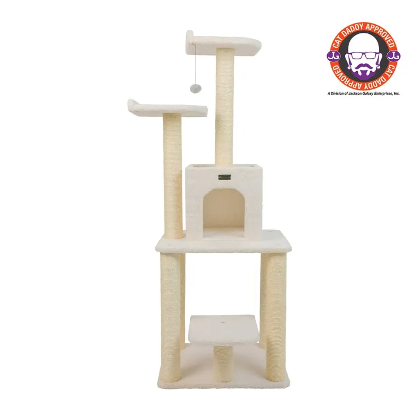 Real Wood B6203 Classic Cat Tree Five Levels Cat Condo - Your Pet Connection