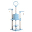 Real Wood 65-Inch Classic Cat Tree In Sky Blue 5-Level Condo - Your Pet Connection