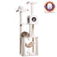 Real Wood B7301 Classic Ivory Cat Tree, 4 Levels With Rope