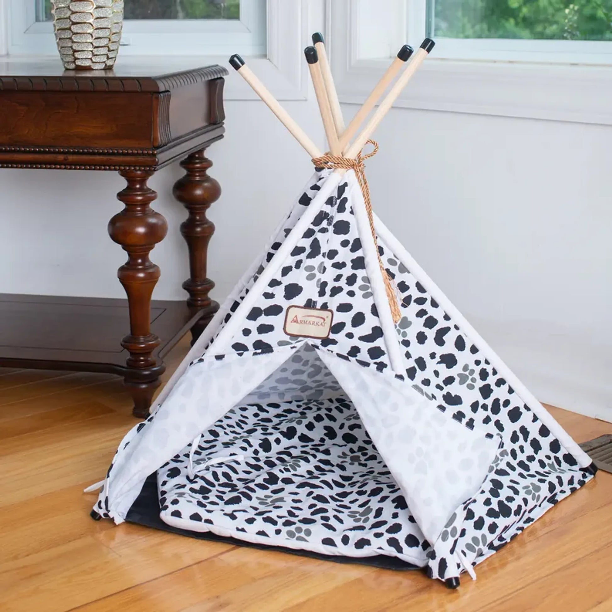 Armarkat Pet Tent/Teepee Style Cat Bed C46, w/Durable Fabric - Your Pet Connection