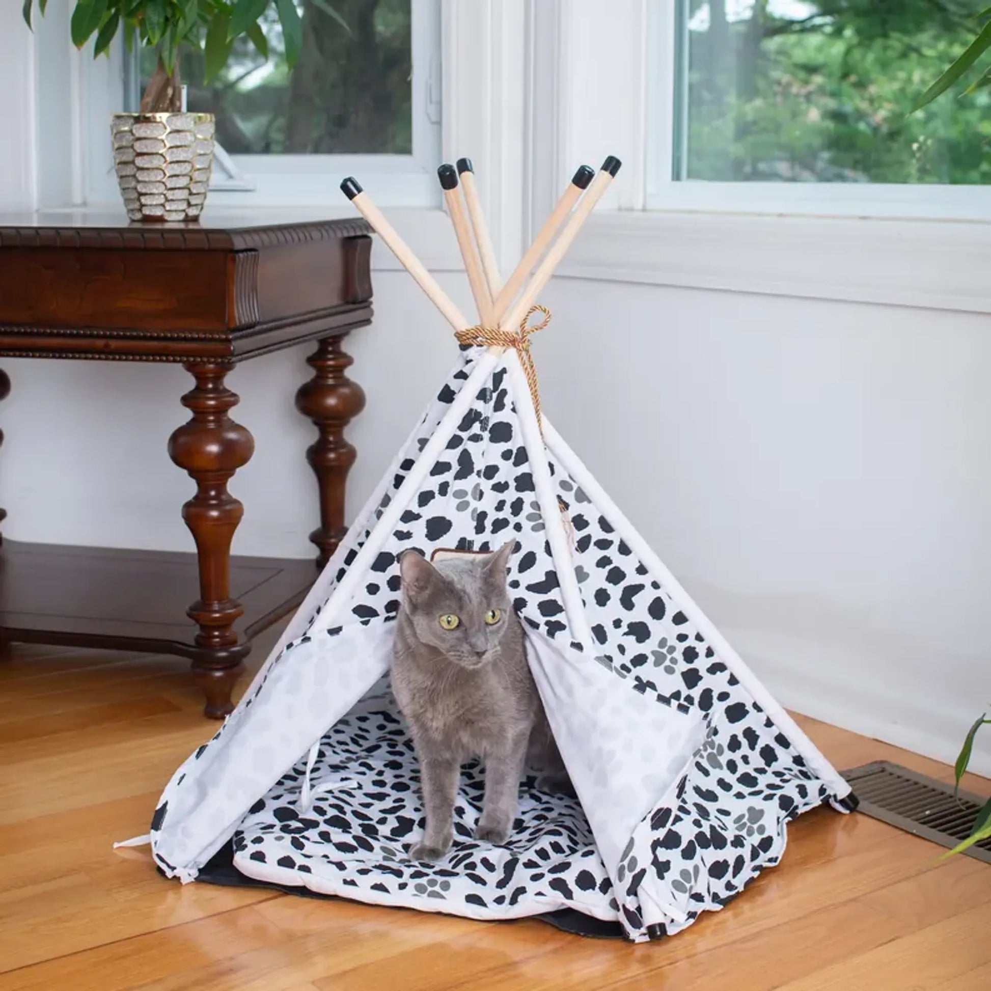 Armarkat Pet Tent/Teepee Style Cat Bed C46, w/Durable Fabric - Your Pet Connection