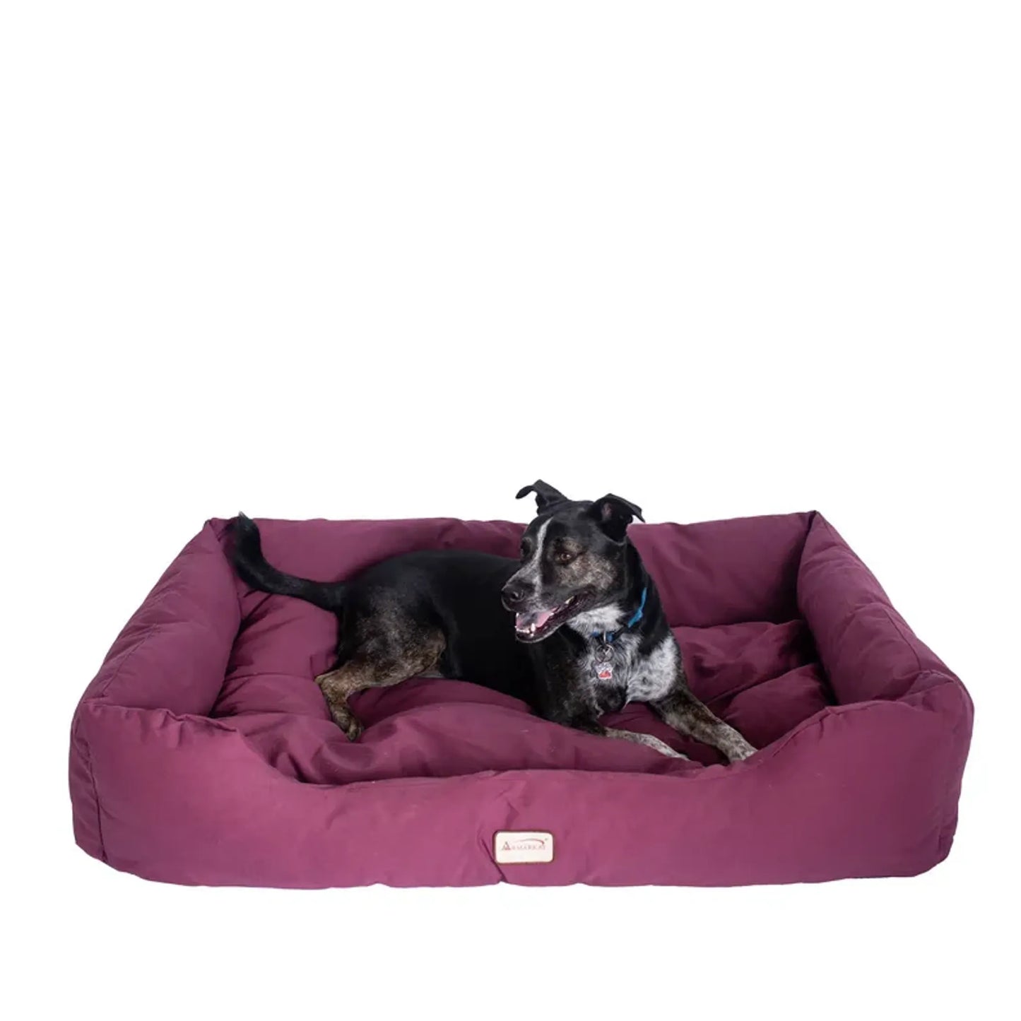 Armarkat Bolstered Dog Bed, Burgundy,In M/L/XL 3 Sizes - Your Pet Connection