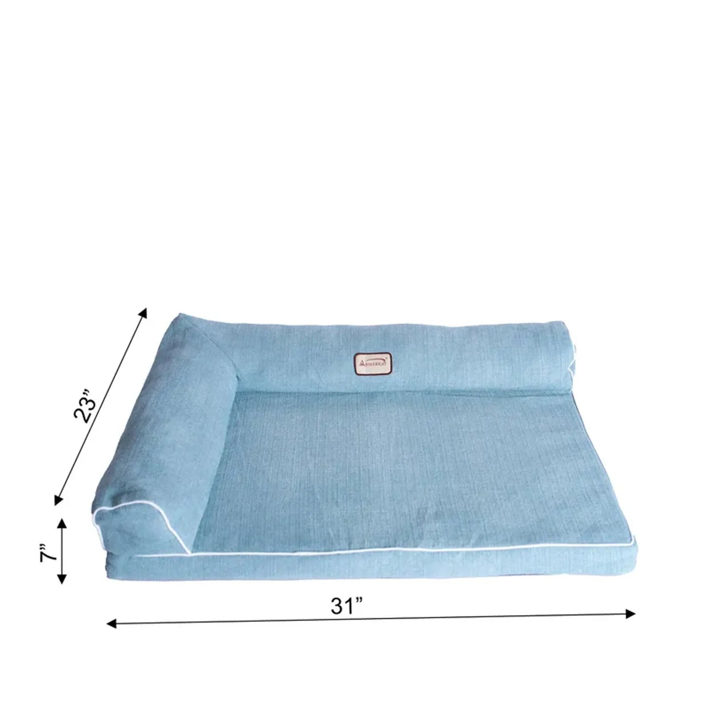 Armarkat Medium Bolstered Pet Bed Poly Fill Dog Cushion - Your Pet Connection