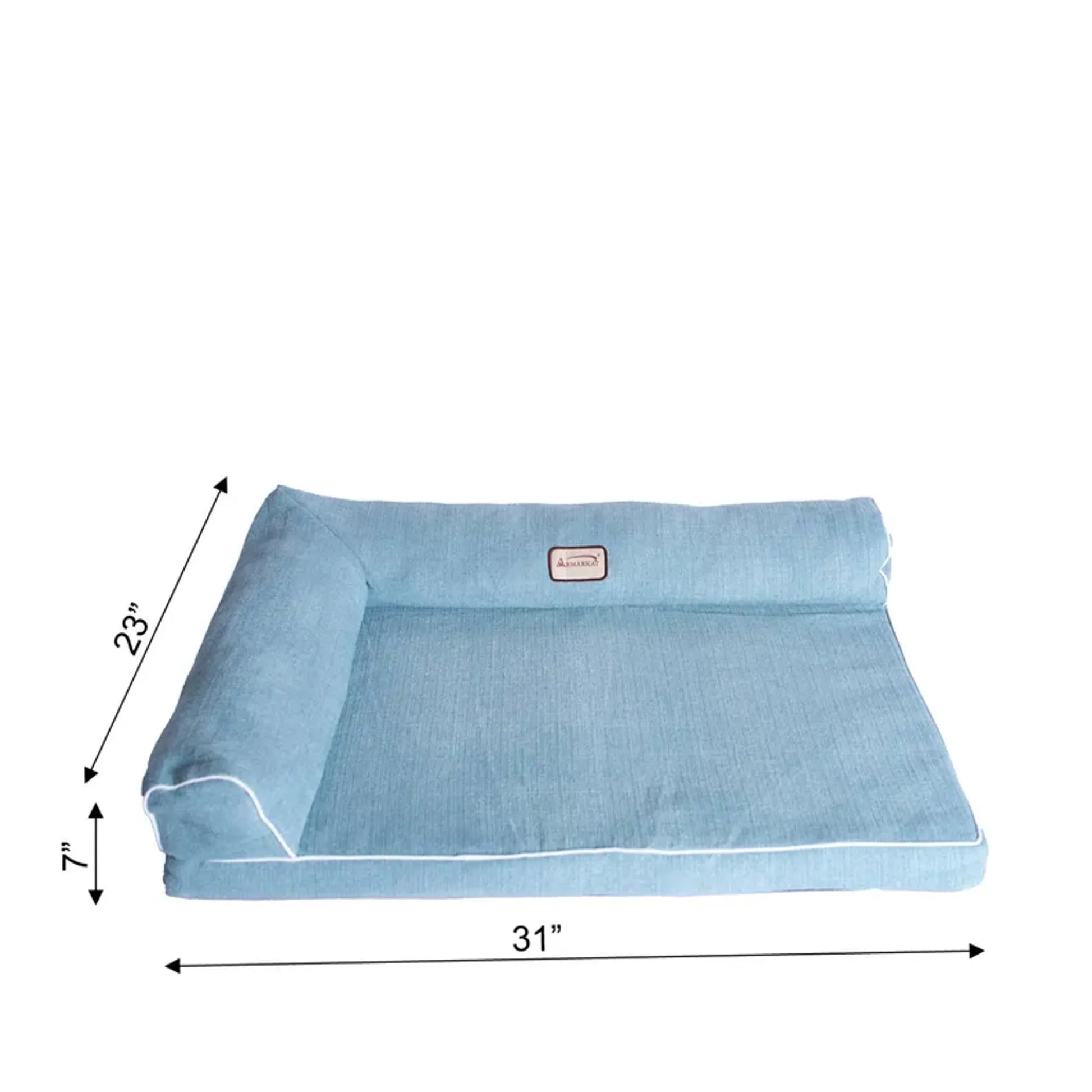 Armarkat Medium Bolstered Pet Bed Poly Fill Dog Cushion - Your Pet Connection
