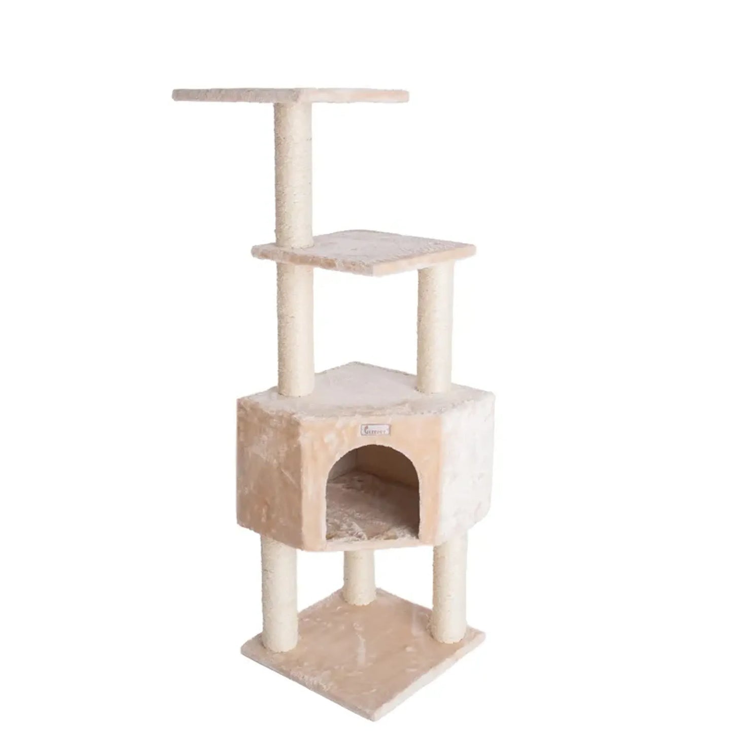 GleePet 48-Inch Cat Tree Real Wood Cat Perches Bge - Your Pet Connection