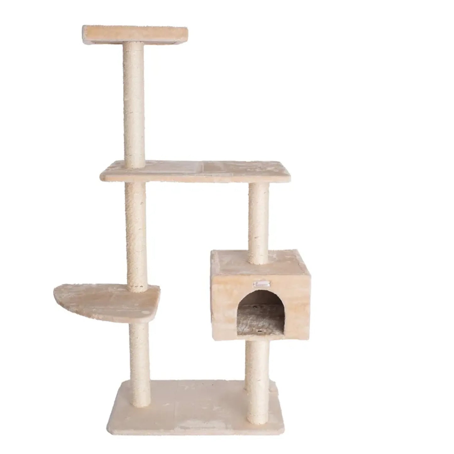 GleePet 57-Inch Cat Tree  Real Wood Cat Perches Bge - Your Pet Connection