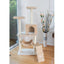 GleePet 57" H Cat Tree Beige Real Wood Cat Indoor House - Your Pet Connection