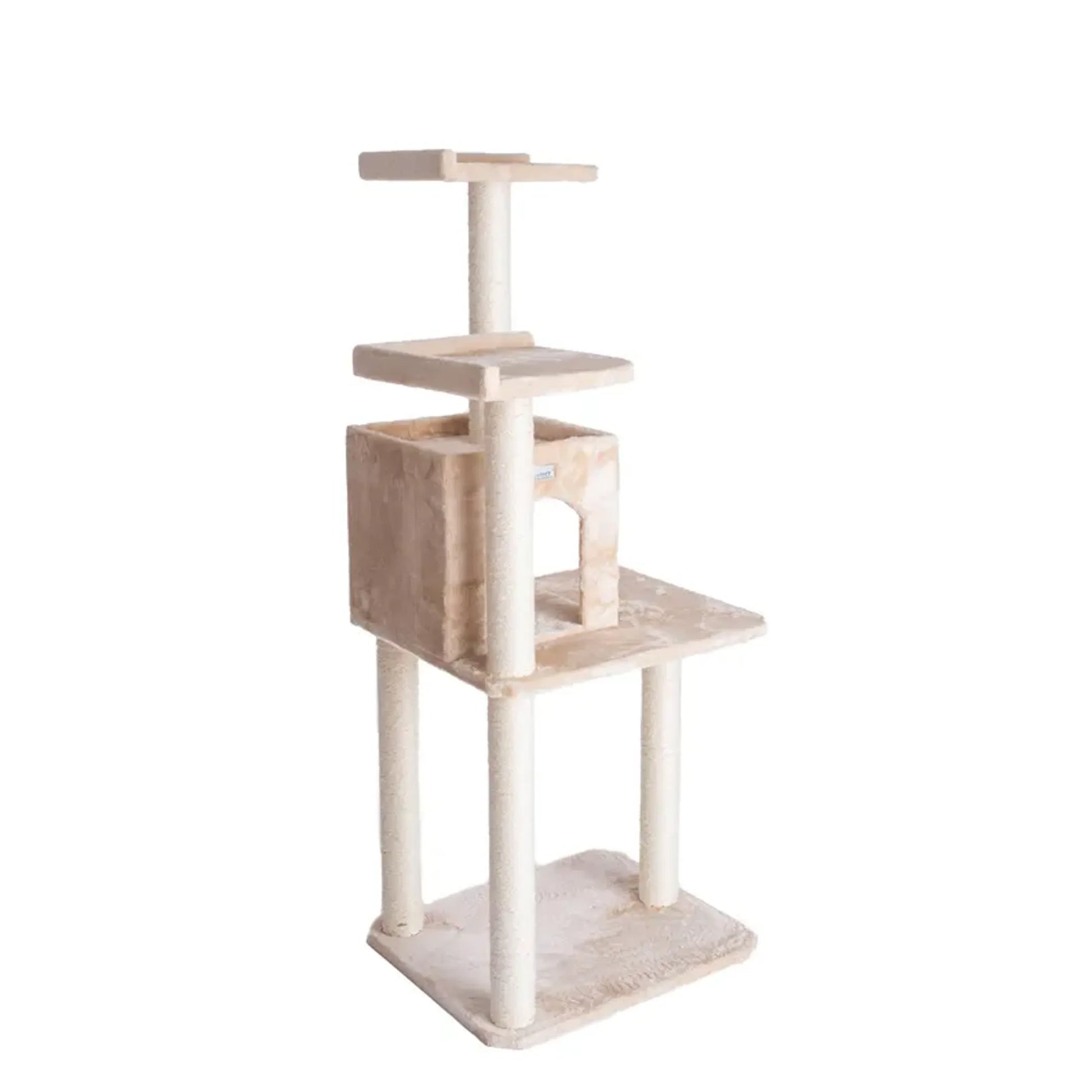 GleePet 57-Inch Height Cat Tree Two-Door Real Wood Condo Bge - Your Pet Connection