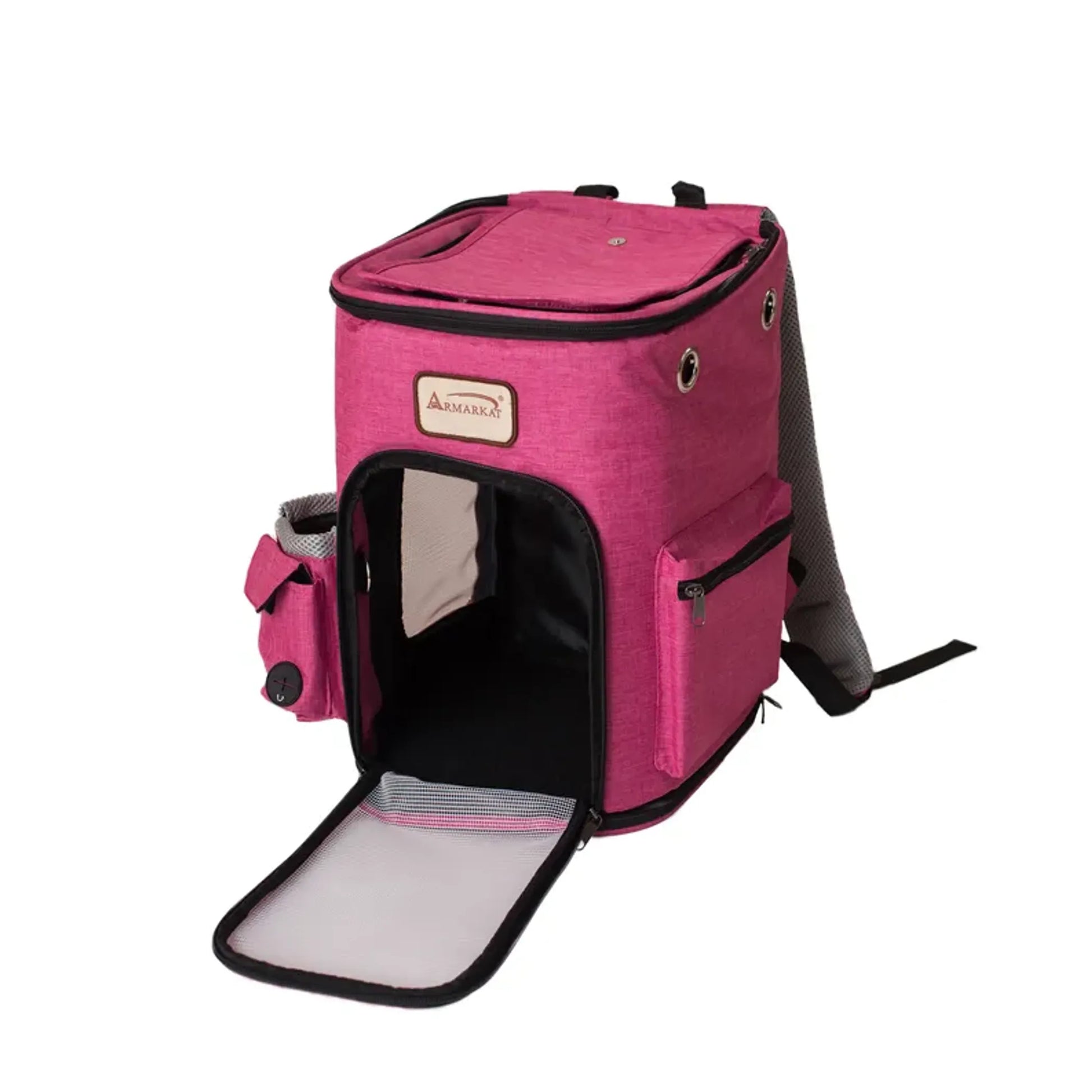 Armarkat PC301P Pets Backpack Pet Carrier In Pk and Gy Combo - Your Pet Connection