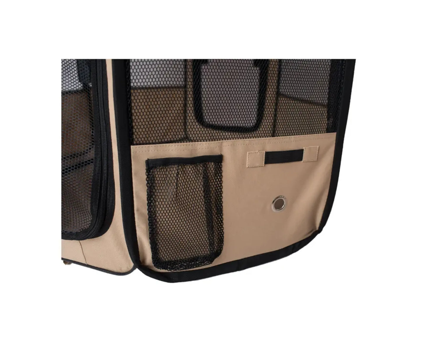 Armarkat Portable Pet Playpen In Blue and Beige Combo - Your Pet Connection