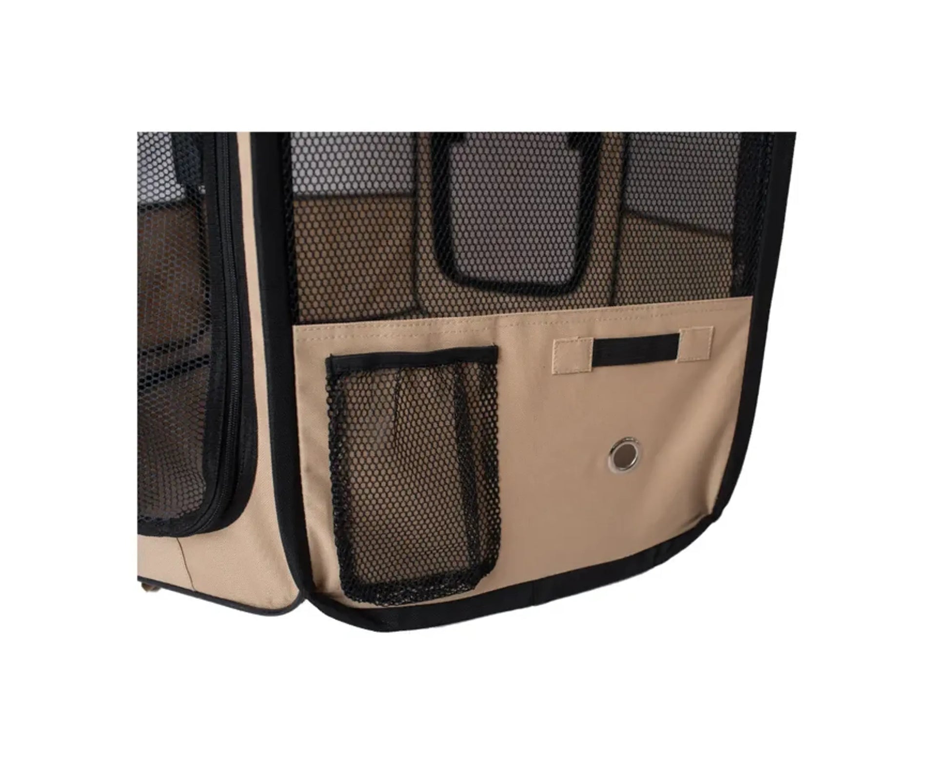 Armarkat Portable Pet Playpen In Blue and Beige Combo - Your Pet Connection
