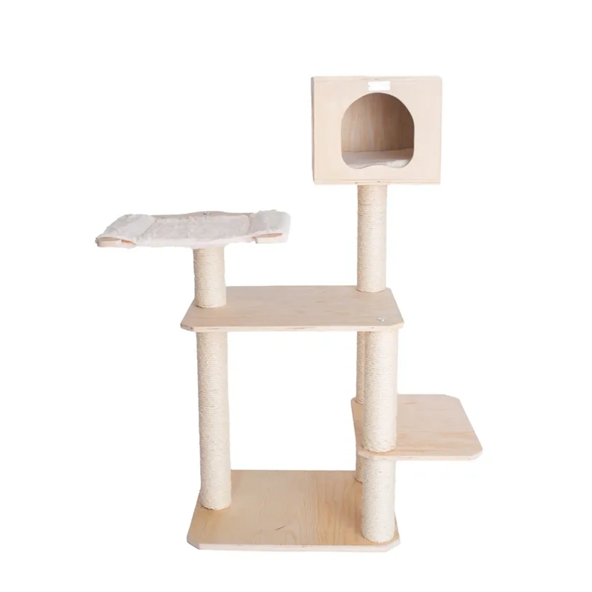 Armarkat Premium Scots Pine Solid Wood Cat Tree, 50" Tall - Your Pet Connection
