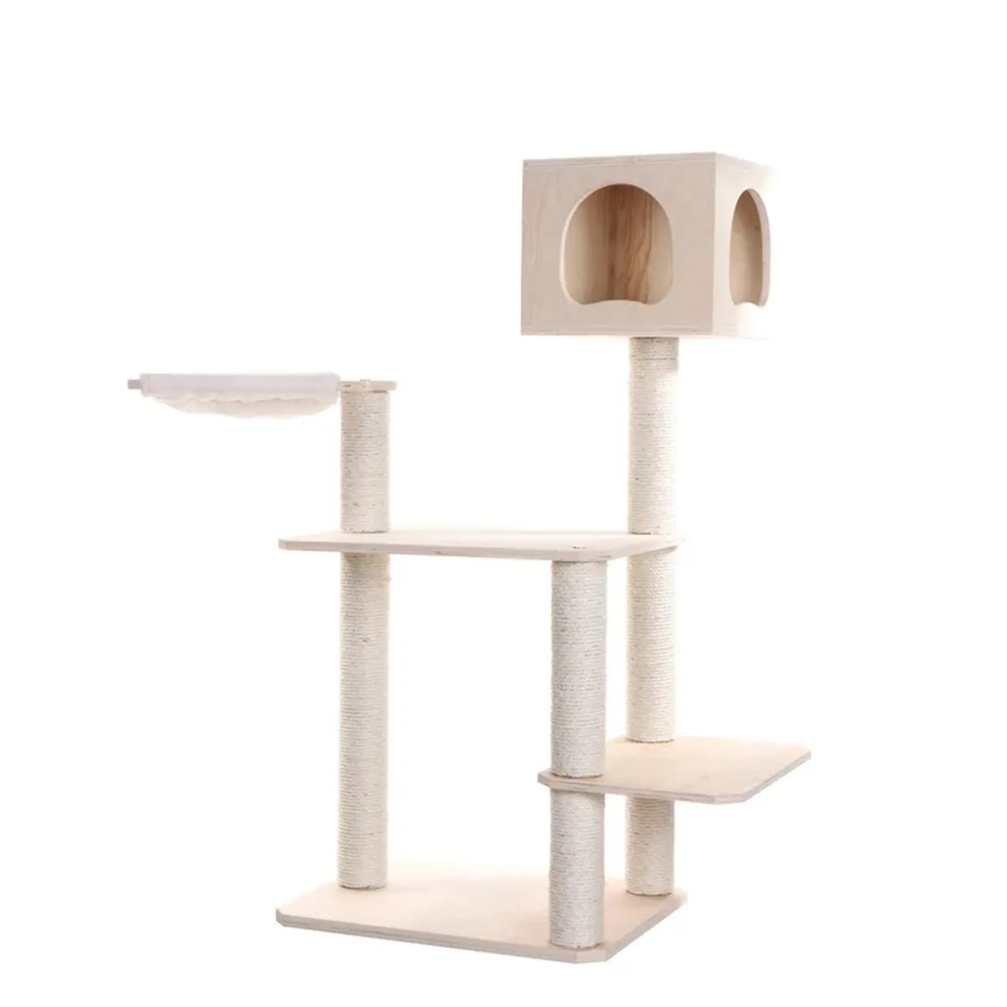 Armarkat Premium Scots Pine Solid Wood Cat Tree, 50" Tall - Your Pet Connection