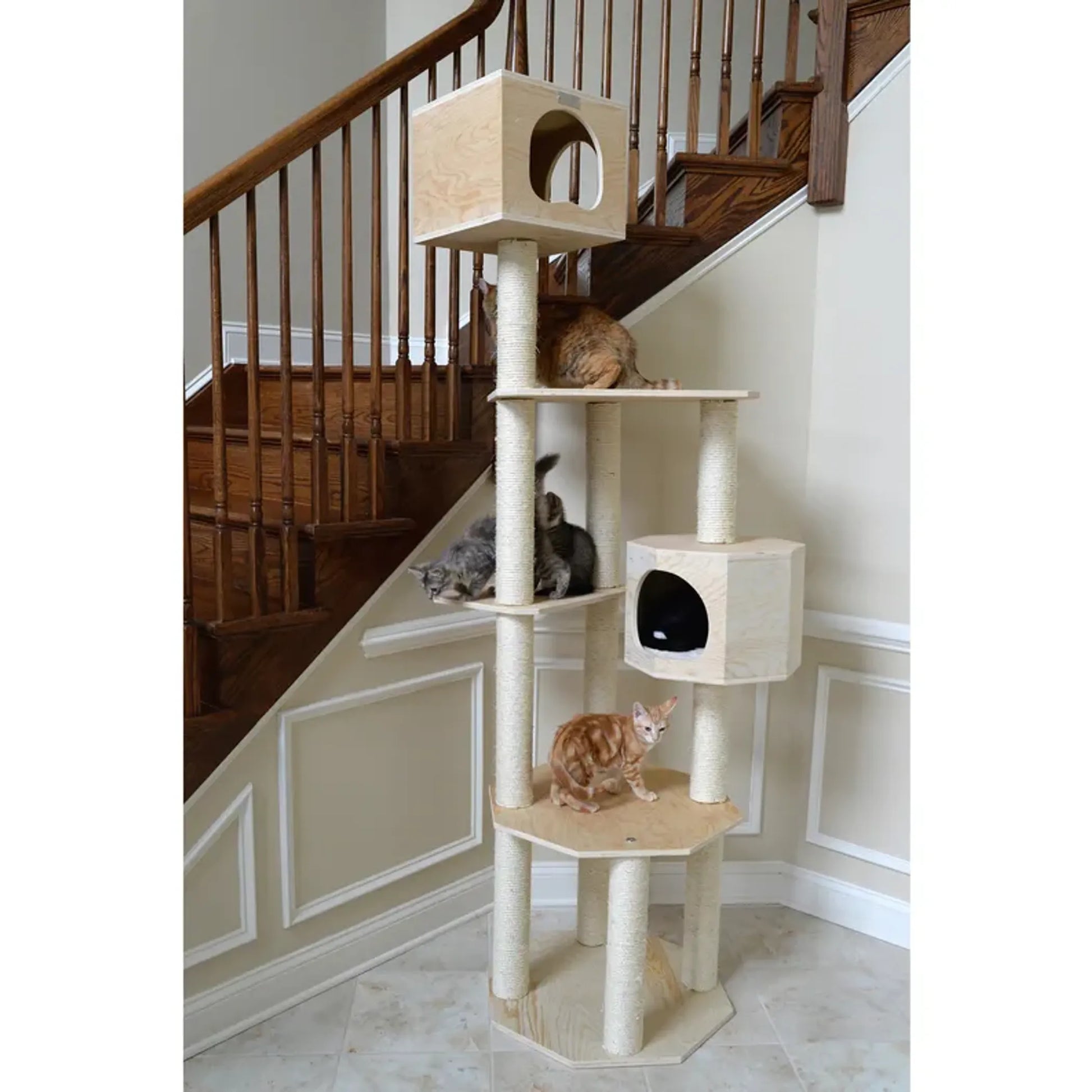 Armarkat Premium Scots Pine Cat TreeTall Sturdy Cat Tower - Your Pet Connection