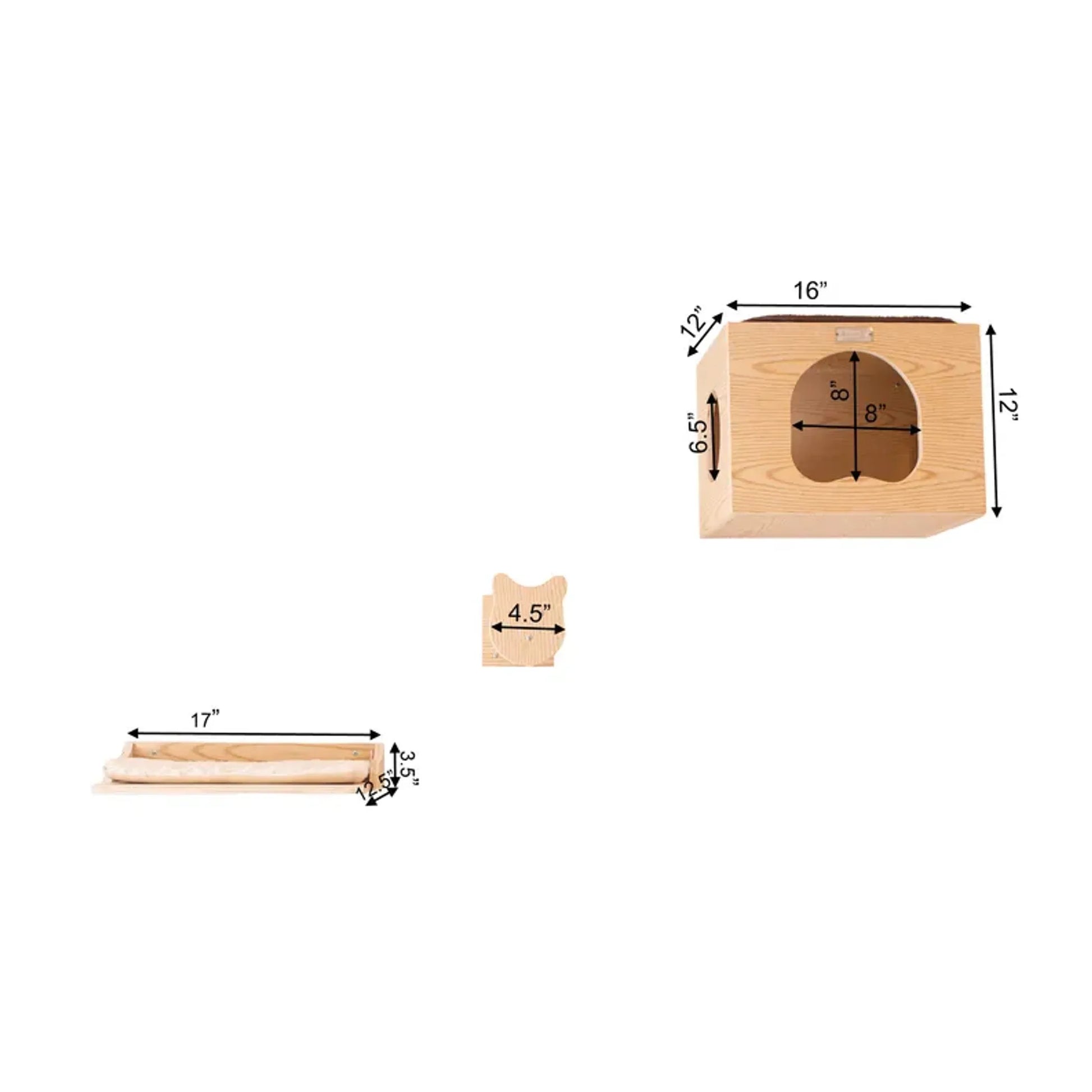Armarkat Wall Series: Tree W1907A With Condo, Perch And Step - Your Pet Connection