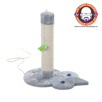 Real Wood Mouse Shape Cat Scratcher Toy, Kitty Sisal Post - Your Pet Connection