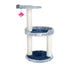 3 Level Real Wood Cat scratcher, x2905, Gray W Plush Perch - Your Pet Connection