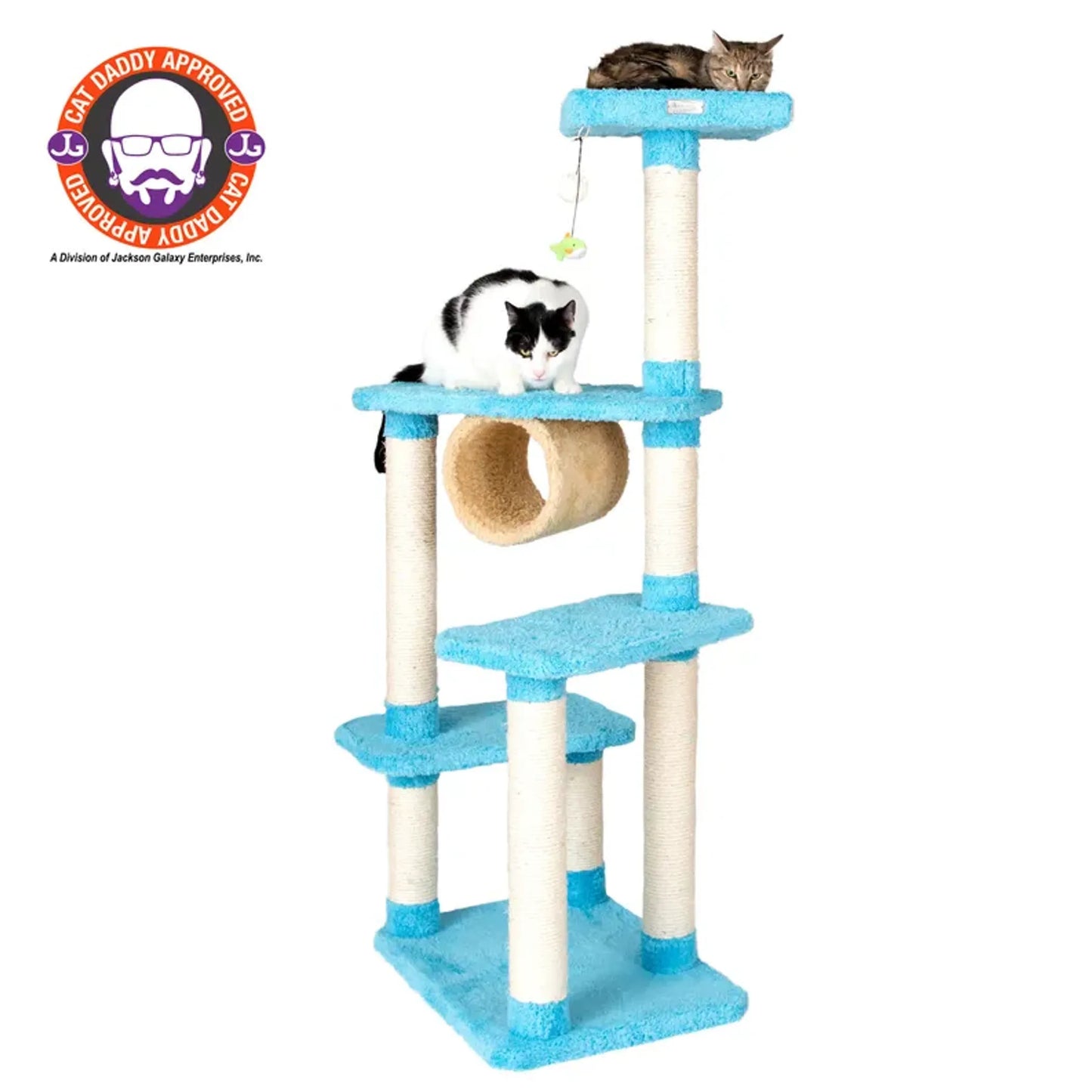 Armarkat Cat Climber, Real Wood Cat Junggle Tree Skyblue - Your Pet Connection
