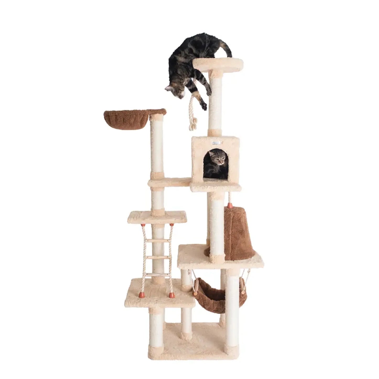 Armarkat Cat Climber Play House, 78" Real Wood Cat furniture - Your Pet Connection