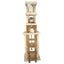 Real Wood  Multi-Level Cat Tower X8303 Cat Tree In Beige - Your Pet Connection