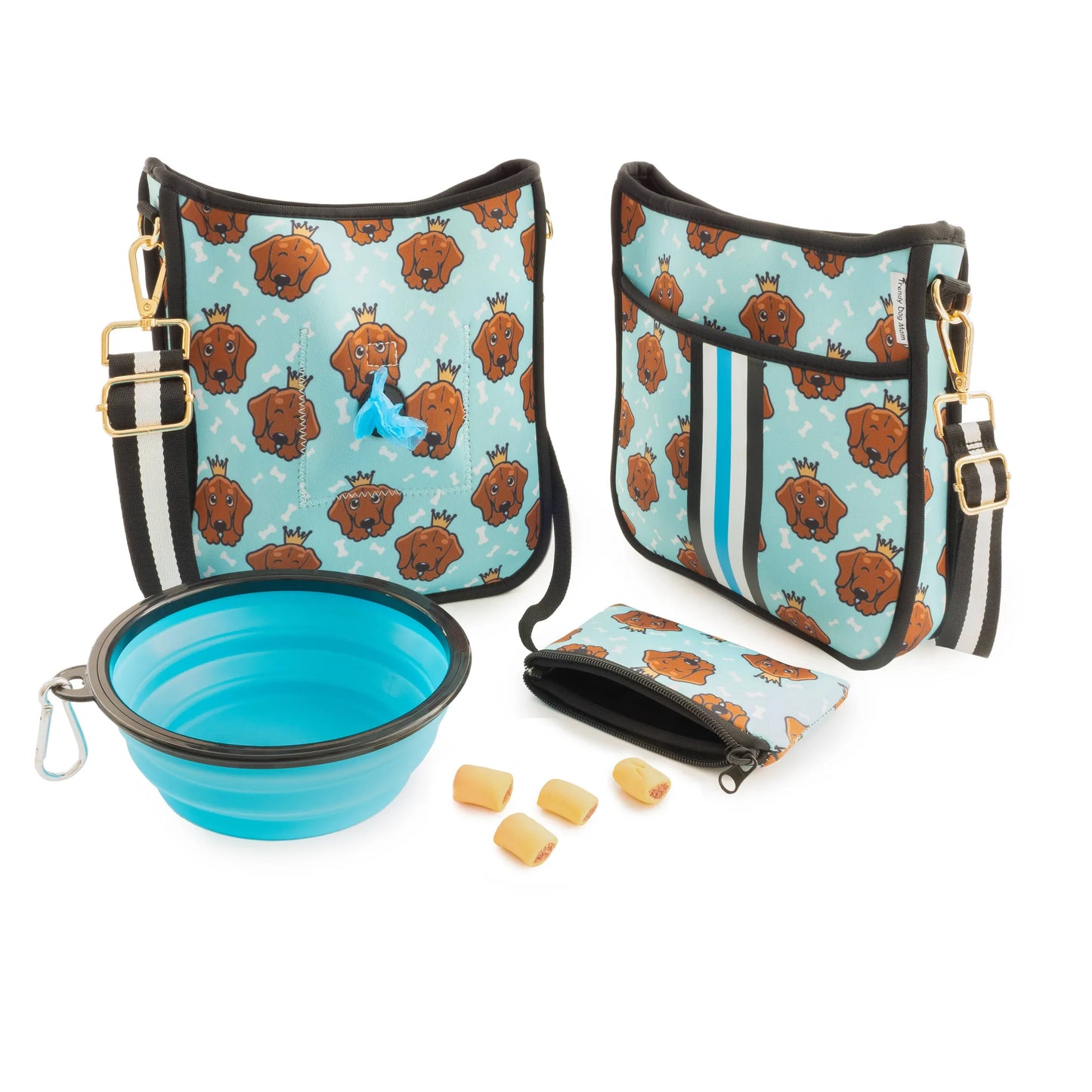 Trendy Dog Mom Dog Walking Bag with Accessories 280mm