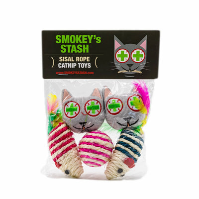 Smokey's Stash Catnip Toys and Sisal Mouse - Your Pet Connection